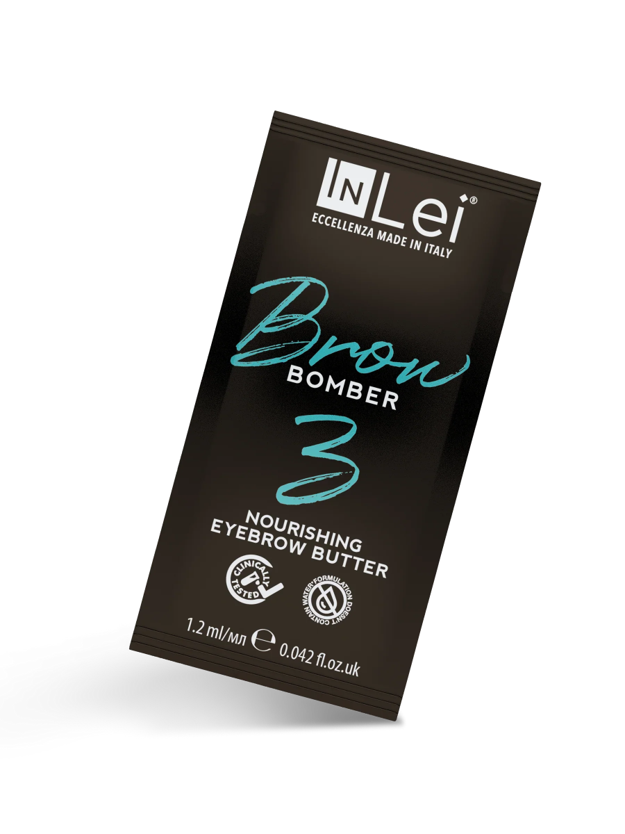 InLei® "BROW BOMBER 3" Nährender Balsam für die Augenbrauen – 9 Stück Sachet a' 1,2 ml - LashMaker Shop