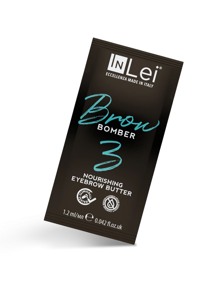 InLei® "BROW BOMBER 3" Nährender Balsam für die Augenbrauen – 9 Stück Sachet a' 1,2 ml - LashMaker Shop