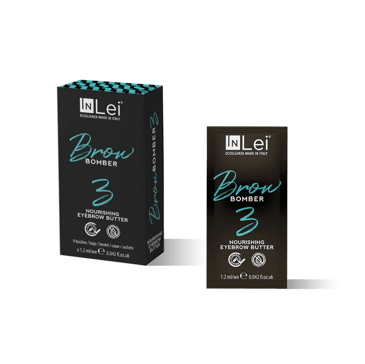 InLei® "BROW BOMBER 3" Nährender Balsam für die Augenbrauen – 9 Stück Sachet a' 1,2 ml - LashMaker Shop