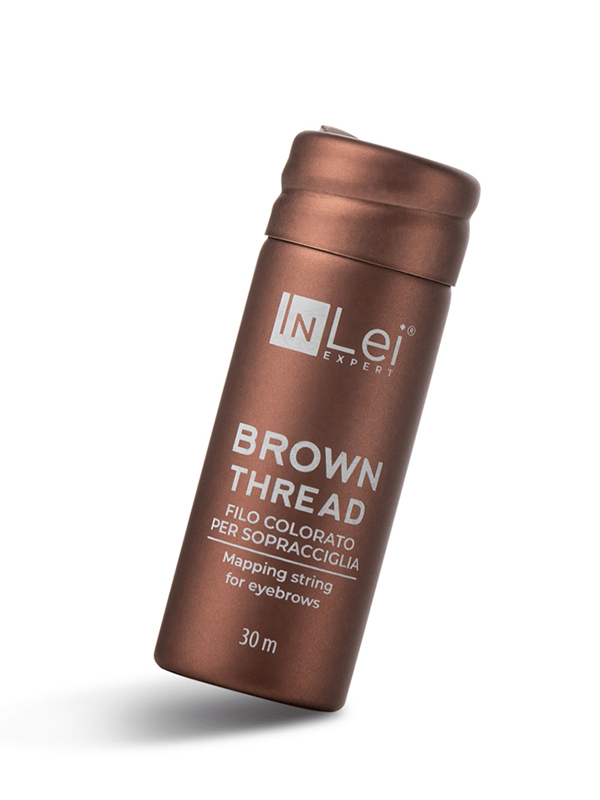 InLei® „BROWN THREAD“ brauner Faden zum Nachzeichnen von Augenbrauen - LashMaker Shop