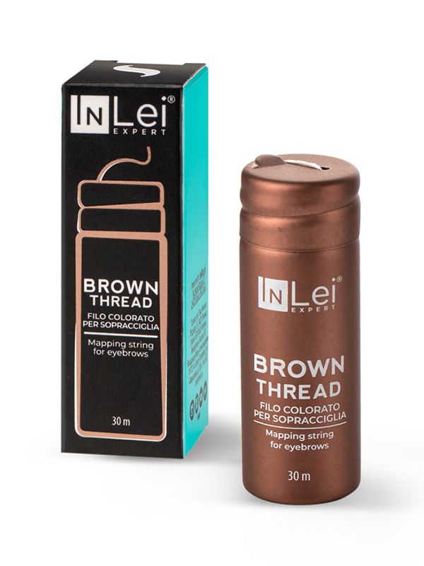 InLei® „BROWN THREAD“ brauner Faden zum Nachzeichnen von Augenbrauen - LashMaker Shop