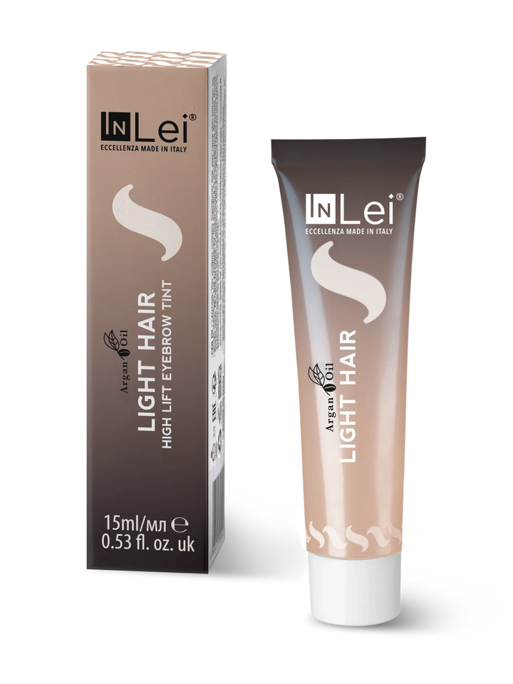 InLei® LIGHT HAIR Aufhellende Augenbrauenfarbe mit Arganöl, 15 ml. - LashMaker Shop