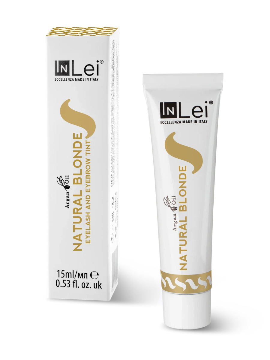 InLei® NATURAL BLONDE Wimpern - und Augenbrauenfarbe mit Arganöl 15 ml - LashMaker Shop