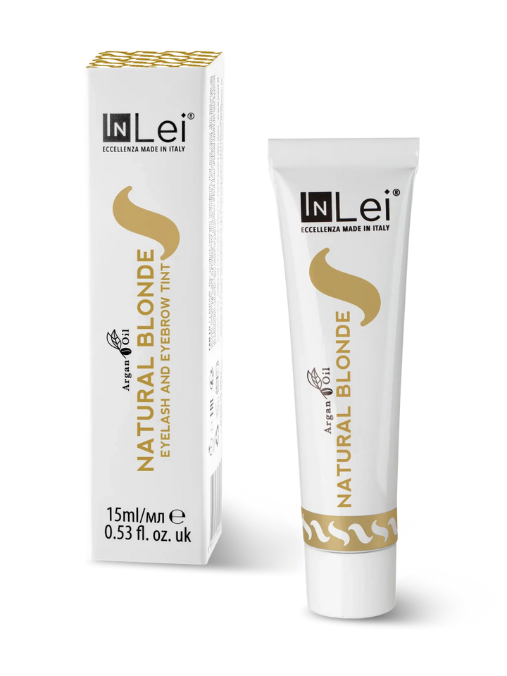 InLei® NATURAL BLONDE Wimpern - und Augenbrauenfarbe mit Arganöl 15 ml - LashMaker Shop