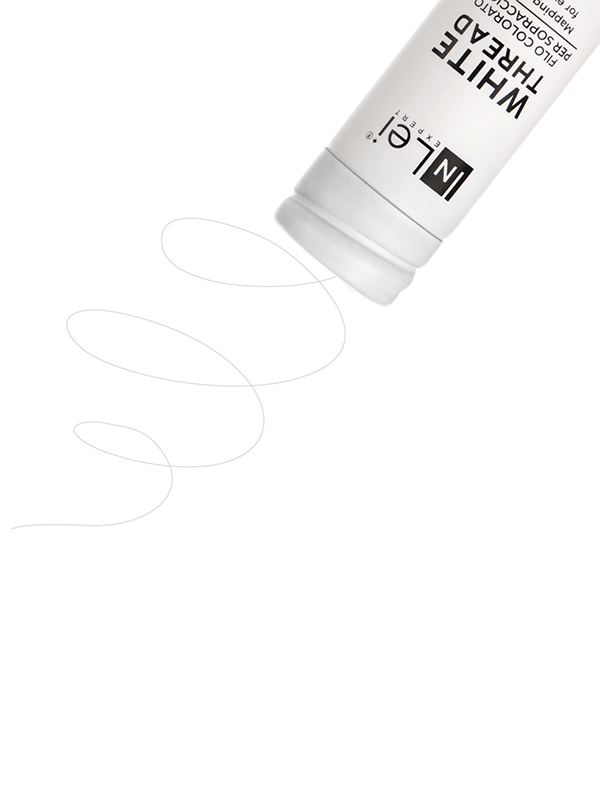 InLei WHITE THREAD weißer Faden zum Nachzeichnen von Augenbrauen - LashMaker Shop