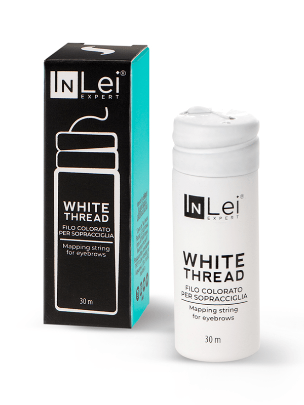 InLei WHITE THREAD weißer Faden zum Nachzeichnen von Augenbrauen - LashMaker Shop