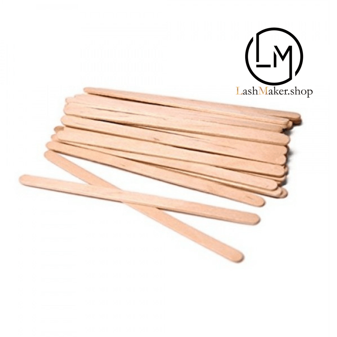 Holzwachsspatel schmal (100 Stück) - LashMaker Shop