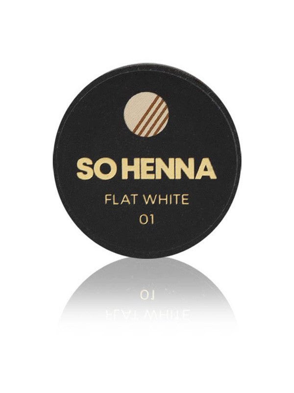 SO HENNA Augenbraue Henna Farbe - 01 Flat White - LashMaker Shop