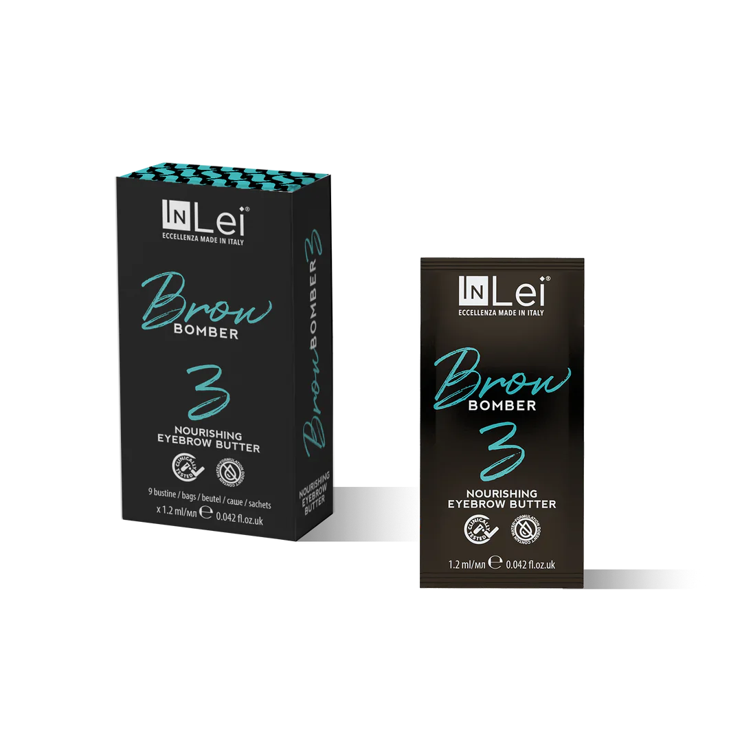 InLei® "BROW BOMBER 3" Nährender Balsam für die Augenbrauen – 9 Stück Sachet a' 1,2 ml