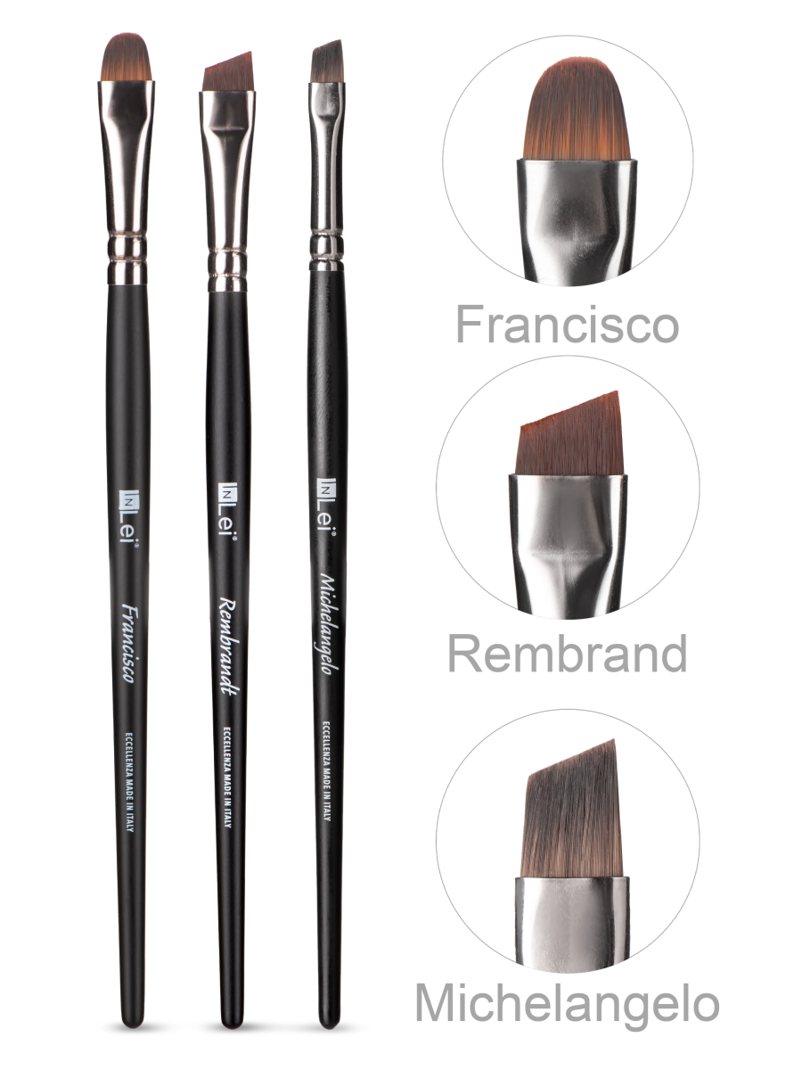 InLei® BROW COLLECTION Set mit professionellen Augenbrauenpinseln - LashMaker Shop