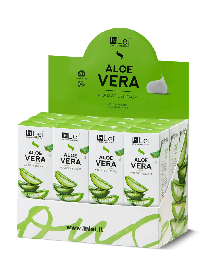 InLei® MOUSSE ALOE VERA TRAVEL SIZE - Thekendisplay 12 × 50 ml - LashMaker Shop