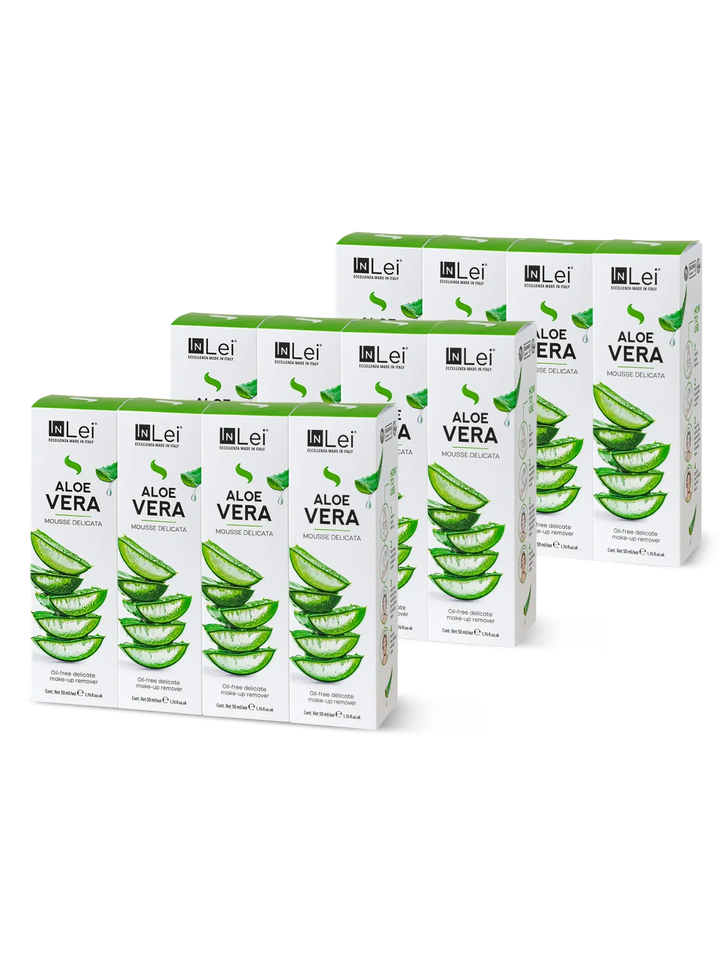 InLei® MOUSSE ALOE VERA TRAVEL SIZE - Thekendisplay 12 × 50 ml - LashMaker Shop 3