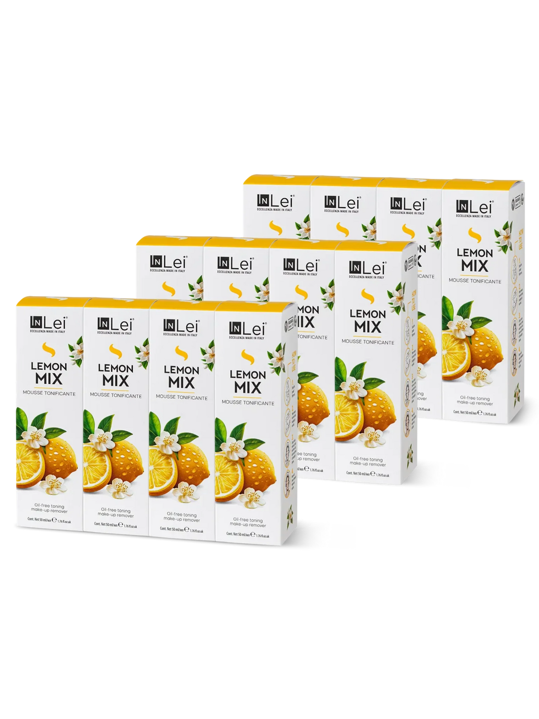 InLei® MOUSSE LEMON MIX TRAVEL SIZE - Thekendisplay 12 × 50 ml - LashMaker Shop 3