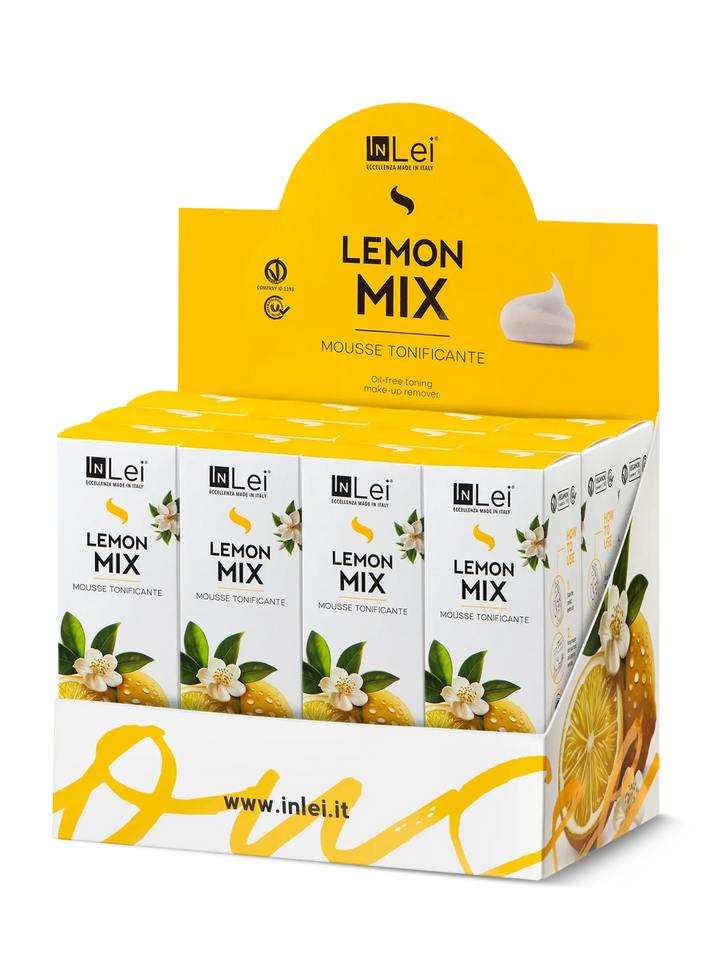InLei® MOUSSE LEMON MIX TRAVEL SIZE - Thekendisplay 12 × 50 ml - LashMaker Shop