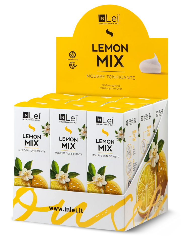 InLei® MOUSSE LEMON MIX - Thekendisplay 9 × 100 ml - LashMaker Shop