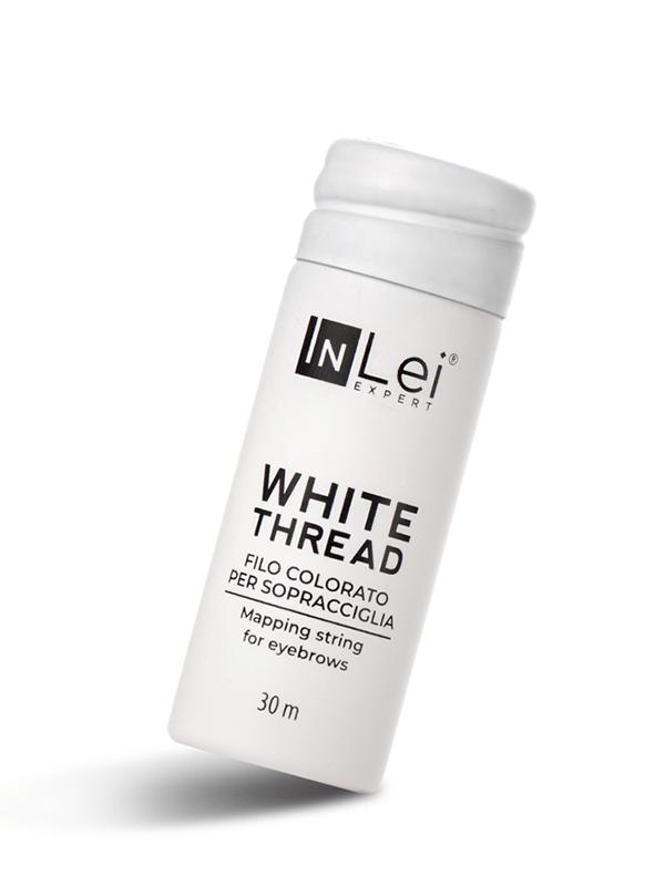 InLei WHITE THREAD weißer Faden zum Nachzeichnen von Augenbrauen - LashMaker Shop