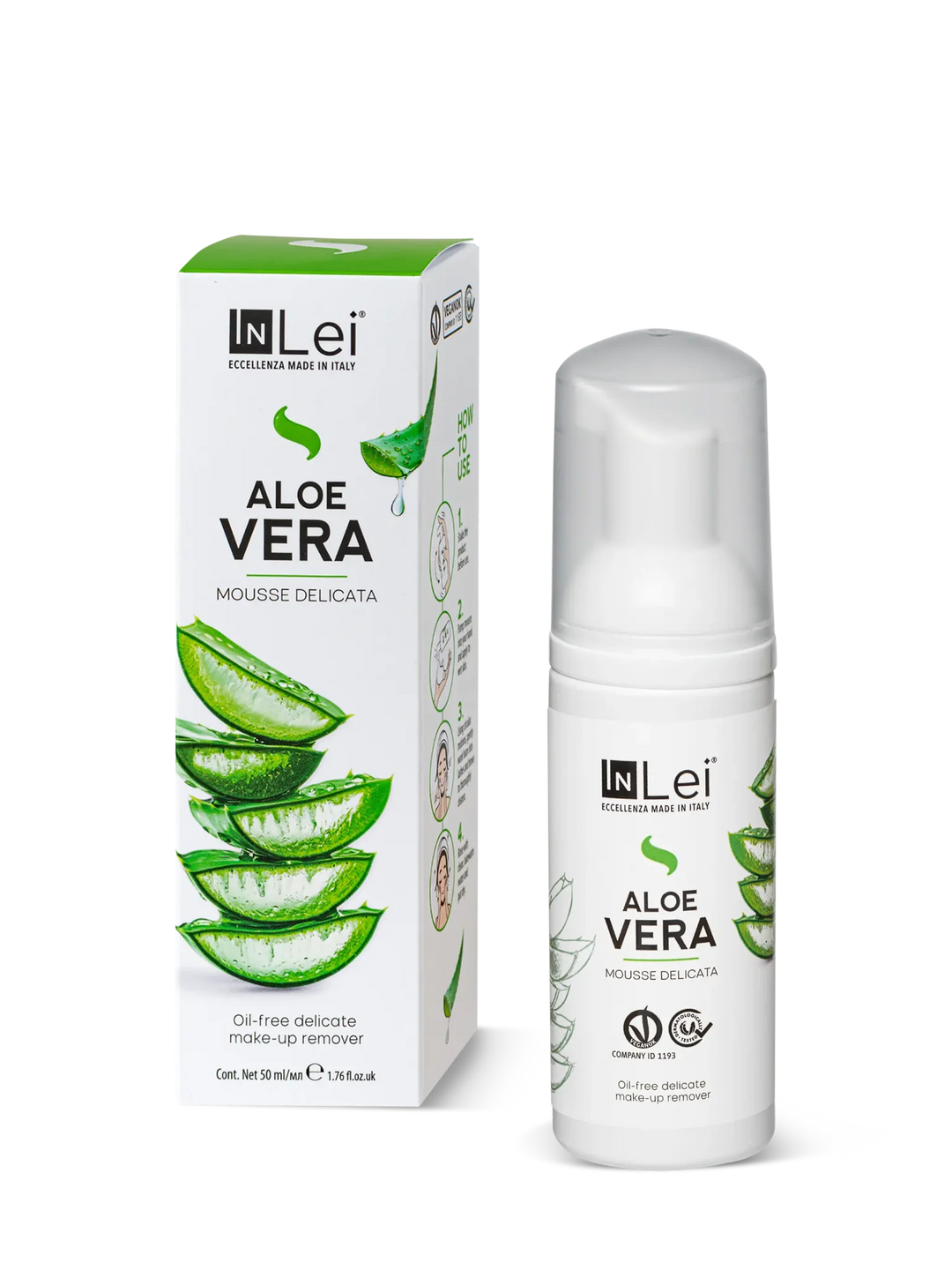 InLei® MOUSSE ALOE VERA TRAVEL SIZE - Gesichtsreiniger 50 ml - LashMaker Shop 3
