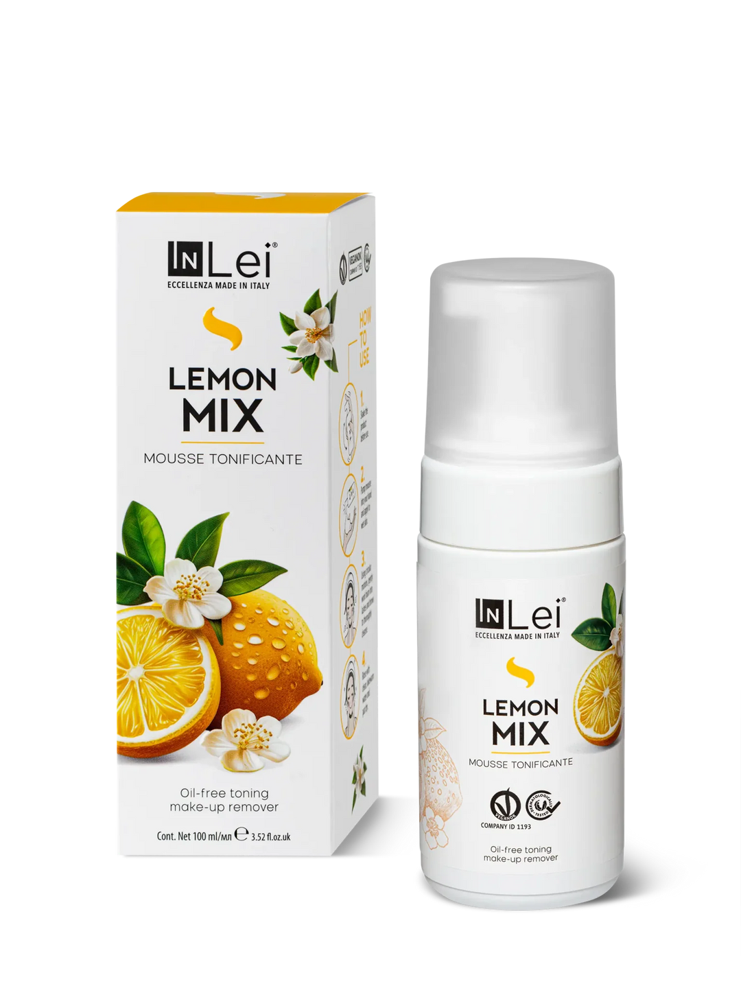 InLei® MOUSSE LEMON MIX - Gesichtsreiniger 100 ml - LashMaker Shop 3