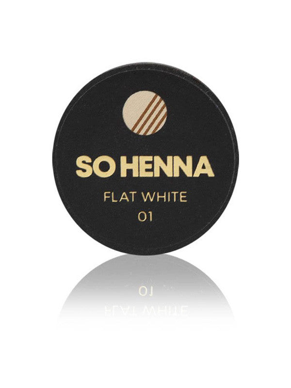 SO HENNA Augenbraue Henna Farbe - 01 Flat White