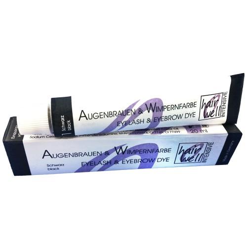 Hairwell Augenbrauen - und Wimpernfarbe Schwarz - LashMaker Shop