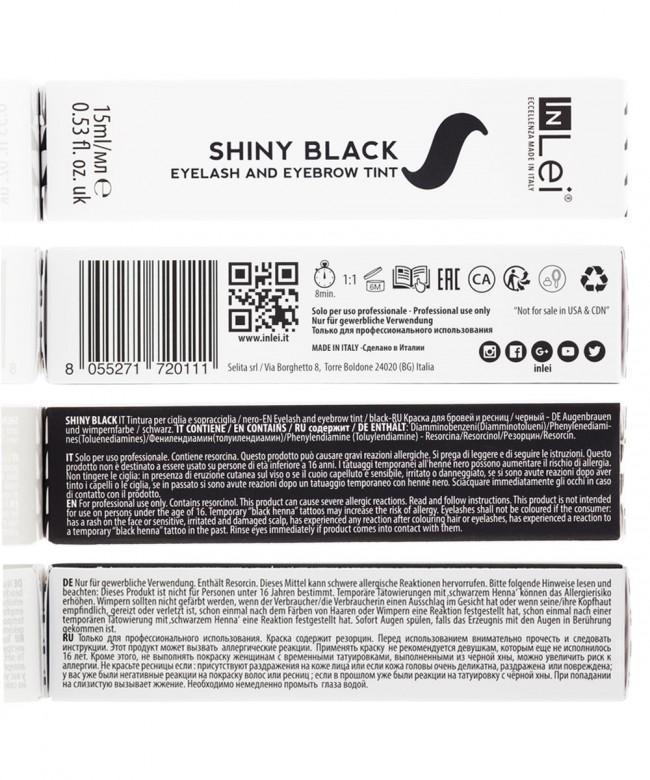 InLei Wimpern- und Augenbrauenfarben "SHINY BLACK" -Schwarz Farbe Farbe InLei 