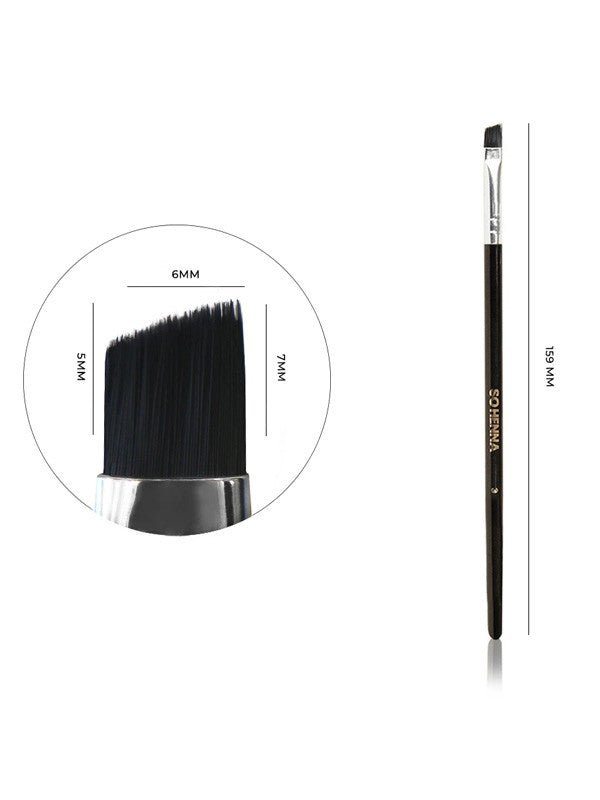 SO HENNA Pinsel Nr. 3 (6 - 7mm) - LashMaker Shop